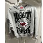 Mitchell & Ness  KANSAS CITY CHIEFS WOMENS GREY LOGO CREW SWEATSHIRT Small Photo 0