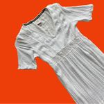 Stunning boho white prairie lace crochet detailed midi dress 🔥 Photo 1