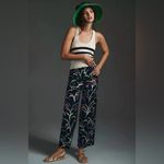 Anthropologie NWT The Colette Cropped Wide-Leg Linen Floral Pants by Maeve Sz 26 Photo 4