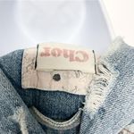 Anthropologie Distressed Blue Jean Denim Jacket Coat Medium Wash Button Close Pockets Large Photo 7