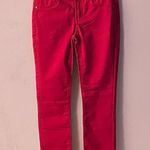 Charlotte Russe Refuge Dark Red 3-Button High Rise Skinny Jeans Size 2 EUC Photo 0