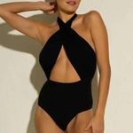 Cosabella Bisou Cross Halter Bodysuit Black Size S Retail $125 Photo 6