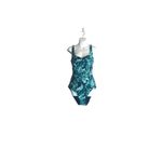 Tommy Bahama Blue and Green Tropical Swimsuit Photo 2