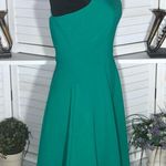 Black Halo NWOT Perth Dress Halter Full Swing Midi Fit-and-Flare Emerald Green 4 Photo 2