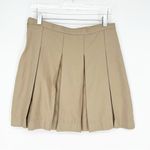 Lands' End  Pleated Skirt 4 Tan Photo 1