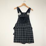 Hot Topic  Grid Print Overall Shorts Photo 1