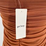 Privy  Privately Privileged Strapless Ruched Bodycon Dress New Size Medium Photo 3