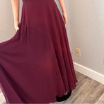Lulus  Picture Perfect Burgundy Lace Maxi Long  Dress New women's Large NWT #192 Photo 14