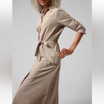 Athleta  Urbanite Textured Stripe Shirt Dress in City Stripe Abalone Photo 12