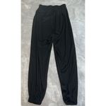 Romwe Women’s Black Joggers Mushroom Details MEDIUM Photo 3