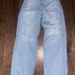 American Eagle  curvy super high rise baggy straight jeans  Photo 0