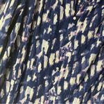 Rose + Olive Rose + Olivia Women Y Neck Top 1X Purple Abstract Watercolor Button Front Flowy Photo 4