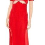 Mac Duggal  Embellished Cut-out Gown in Red Size US 6 Photo 0