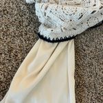 Ultra Pink  Cream Crochet Pants Photo 3