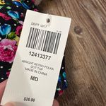 Hot Topic NWT Bright Floral & Polka Dot Ruffle Halter Swim Top Size Medium Goth Photo 1