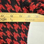 Coldwater Creek  M Red Black Houndstooth Knit Long Jacket Dress Retro Preppy Photo 4