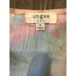 UMGEE USA Women's M Tie Dye Kimono Style Top Blouse Pink Mint Tan Size M Photo 3