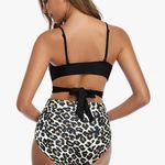 Shekini Women's Push Up Bathing Suits Cross Wrap Bikini Set,High Waisted 2 Piece Swimsuits Photo 4