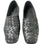 Mango Goat Leather Moccasins Woven Flats 37 7 Photo 8