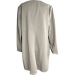 Belle by Kim Gravel Faux Wool Out On The Town Topper Silver Mink NWOT Brown Size L Photo 4