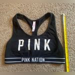 PINK - Victoria's Secret Victoria’s Secret (“PINK”) Black and White Sports Bra, Medium Photo 10