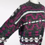 Vintage 90s USA Made Geometric Sweater Acrylic Knit Unisex M L Multiple Size M Photo 6
