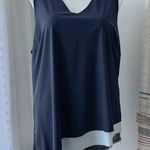 Universal Standard Game by Freestyle Navy Asymmetrical Hem Tank Women’s L 22-24 Photo 0