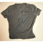 Lululemon ‎ Black Short Sleeve Wrap Yoga Top Athletic Workout Shirt Photo 0