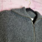 Madewell  GLENBROOK HALF ZIP PULLOVER SWEATER CHARCOAL GRAY SMALL Photo 2