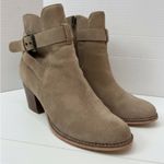 Sole Society  tan suede buckle block ankle boots size 8 Photo 8