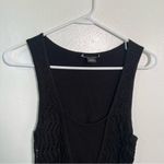 White House | Black Market Sleeveless Knit Top Black Crochet S Photo 1