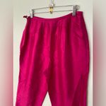 Sandra King Magenta 100% Silk Women's Pants size 6 Photo 0