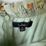 Lulus All Heart Floral Mini Dress XS Sage Green Milkmaid Cottagecore Coquette Photo 6