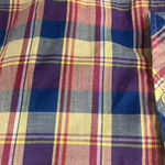 Vintage plaid women’s collared shirt Yellow Size L Photo 1