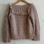 Love Shack Fancy  Kingston Bow Sweater Pink Size Small Photo 0