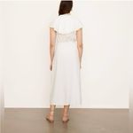 Vince  Braided Belt Wrap Dress White Trim Flutter Sleeve Photo 3