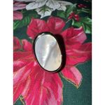Ring / Mother of Pearl / Silver Tone / EUC Photo 2