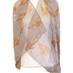 Vintage 70’s Sheer Cheetah Print Scarf Orange Photo 0