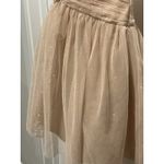 Hailey Logan  Champagne Sparkle Dress 7 8 Strapless Cocktail Party Prom Rushed Photo 2