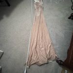 Revelry Dylan Velvet Dress Gold Champagne Size 2 Photo 5