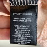 Sanctuary | XS | 100% Linen Pink Mesh Shoulder Lace Up Collar Tank Photo 4