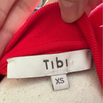 Tibi Red Open Back Sweatshirt Midi Dress Size Extra Small Photo 4