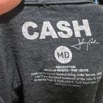 Zion Rootswear Johnny Cash Graphic T-Shirt Black Unisex M Music Rock Country V-Neck Photo 7