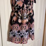 About A Girl  Black Floral Paisley Romper Bow 8 Photo 9