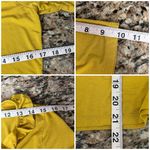 Loft Mustard Yellow Ruffle Scoop Neck Short Sleeve Top Size M Photo 5