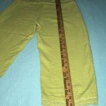 TERRAMODA crop crocheted details vintage pants chartreuse size M Size M Photo 7