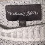 Michael Stars NWOT  White and Cream Pullover Sweater Comfort Knit Relaxed Sz M/L Photo 3
