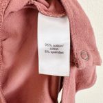 Maurice's 24/7 Bodysuit Women's Small Rose Pink Short Sleeve Snap Bottom Stretch Photo 4