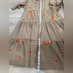 Fig and Flower. Floral Embroidered Brown Dress 💖🌸💐
*NEW WITH TAGS 🏷️ Tan Size L Photo 5