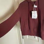 Woman’s Burgundy Hoodie and Skirt Set Size small Red Photo 4